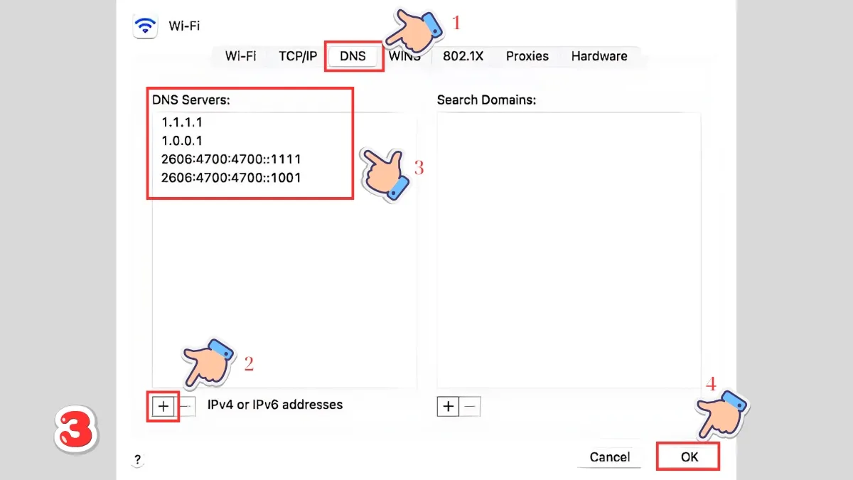 在 MacOS 上更改 DNS 8.8.8.8 的說明